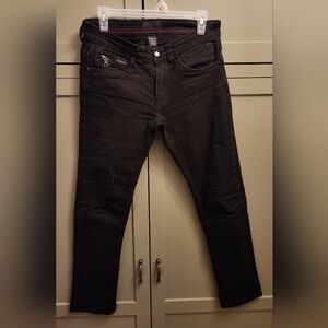 Steve's Jeans Black Slim/Straight Fit Jeans